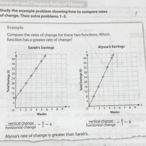 What does it mean in context of the example that alyssa’s rate of change is greater than sarah’s?