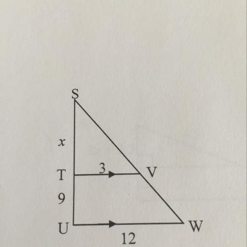 Are the triangles similar? if so, find x.