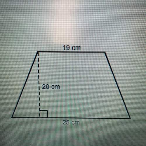 What is the area of this trapezoid?  enter your answer in the box. __cm²