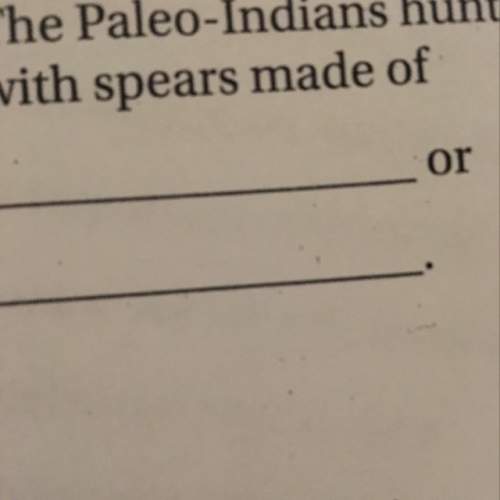 What are the paleo indians spears made of