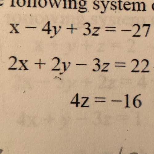 Solve the following system on equations for x,y,z