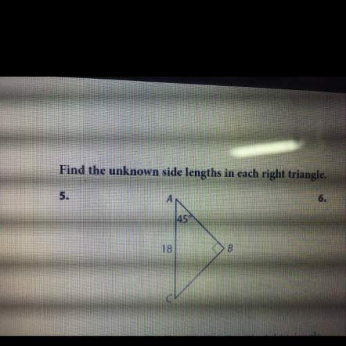 How to find the unknown length of right triangle