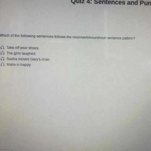 Which of the following sentences follows the noun/verb/noun/noun sentence pattern?  take off y
