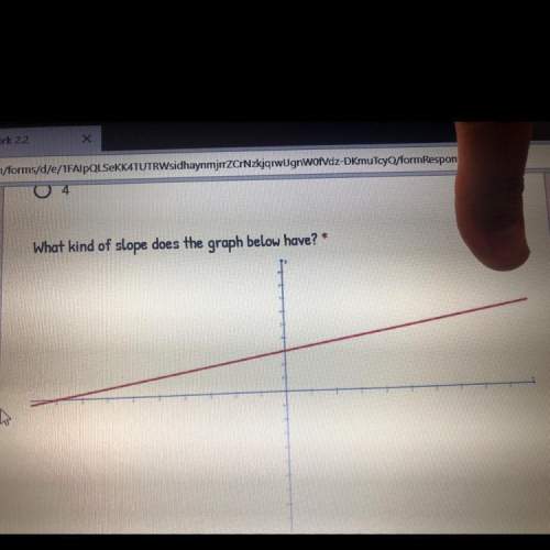 What kind of slope does the graph below have?