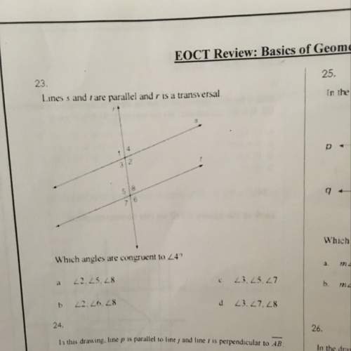 Which angles are congruent to angle 4