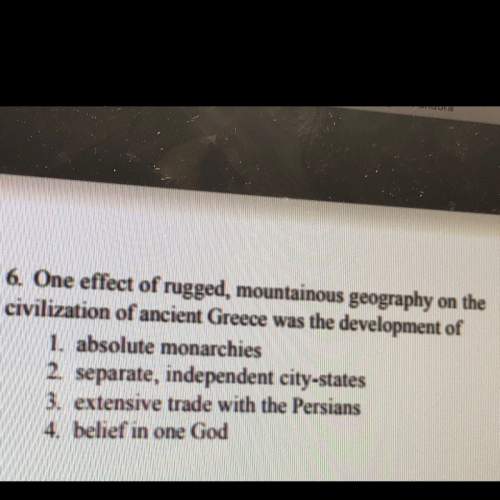 One effect of rugged mountainous geography on the civilization of ancient greece was the development