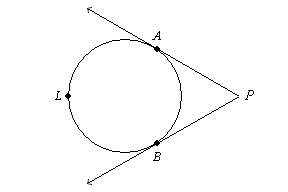 What is the measure of arc ab when m angle apb=78 102  156 204  39