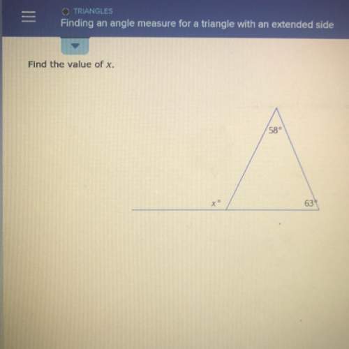 Can someone me this ? finding an angle measure for a triangle with an extended side