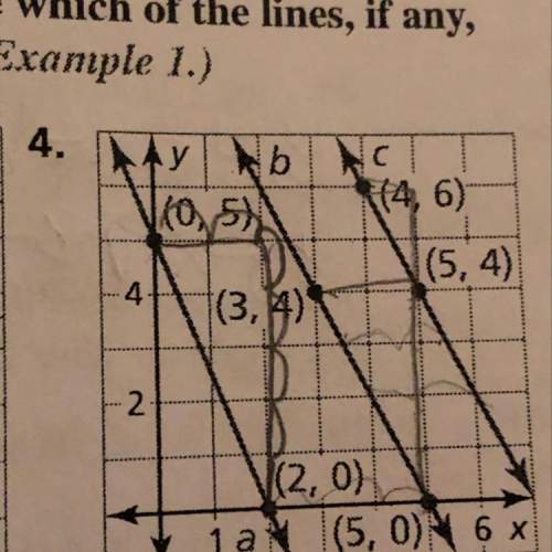 Which of the lines, if any, are parallel