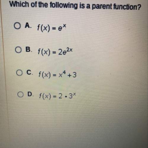 Which of the following is a parent function