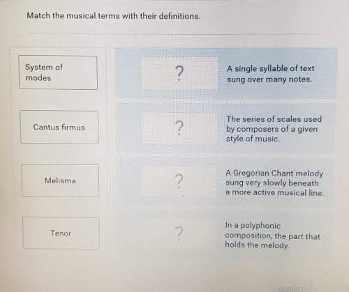 Match the musical terms with their definition