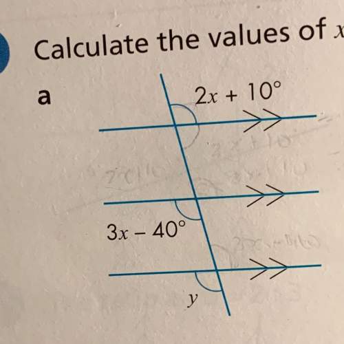 Calculate the value of x and y in these diagrams guy pls