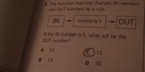 3this function machine changes in numbersinto out numbers by a rule.in multiply by 3outif the in num