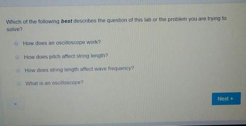 Which of the following best describes the question of this lab or the problem you are trying to solv
