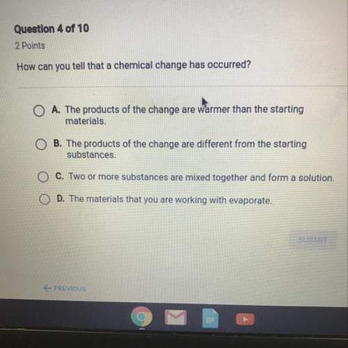 How can you tell that a chemical change has occurred?