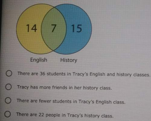 Idont understand worth 20 points tracy made a venn diagram to compare the numbers of stu