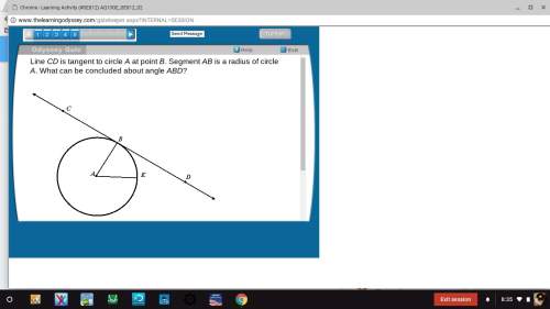 Line cd is tangent to circle a at point b. segment ab is a radius of circle a. what can be concluded