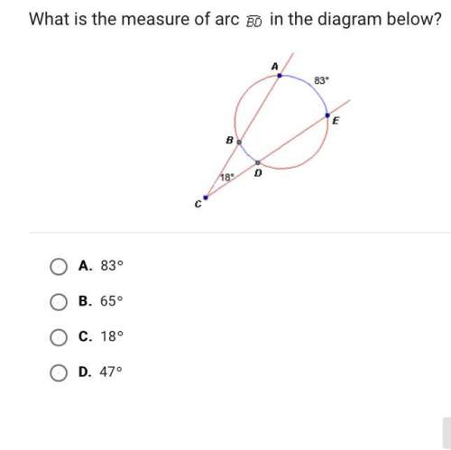 What is the measure of arc bd on the diagram below?