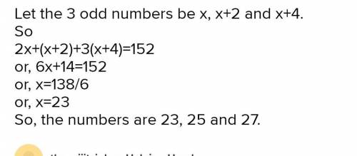 There are three consecutive odd integers so that twice the largest of the three is 6 more than the s
