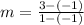 m=\frac{3-\left(-1\right)}{1-\left(-1\right)}