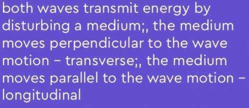 Both transverse and longitudinal waves transmit  and not