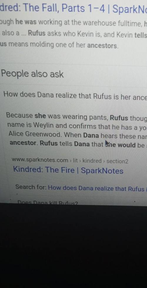 KINDRED

WILL MARK BRAINLIEST IF YOU ANSWER CORRECTLY, DONT FAKE IT ILL REPORT
Has Dana ever told Ru