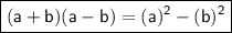 {\boxed{\sf (a+b)(a-b)=(a)^2-(b)^2}}
