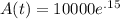 A(t)=10000e^{.15}