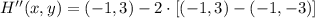 H''(x,y) = (-1,3)-2\cdot [(-1,3)-(-1,-3)]