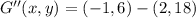G''(x,y) = (-1,6)-(2,18)