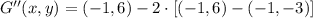 G''(x,y) = (-1,6)-2\cdot [(-1,6)-(-1,-3)]