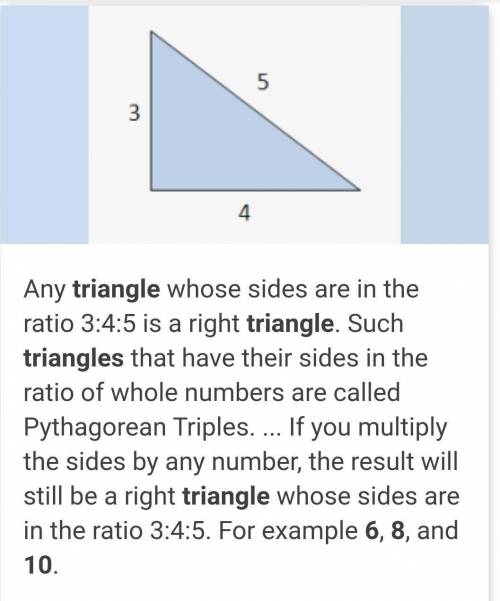 Which set of numbers are possible side lengths for a right triangle?

1,2,33,5,76,8,1010,12,20