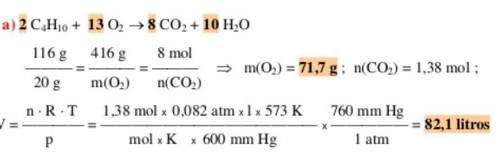 1. Determina la masa de los reactivos y productos de la siguiente ecuación química 2C4H10 +

1302 →