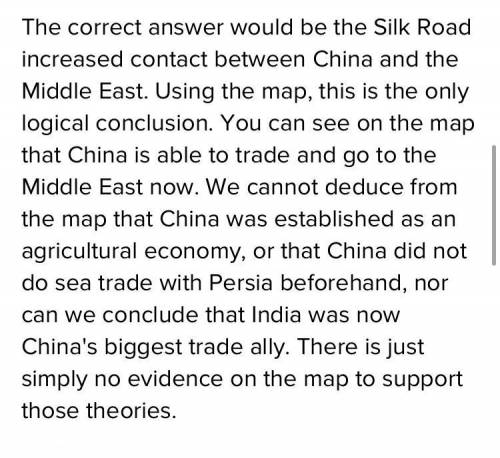 What physical barrier shown on the map was the biggest obstacle to Silk Road trade?

the Black Sea
t
