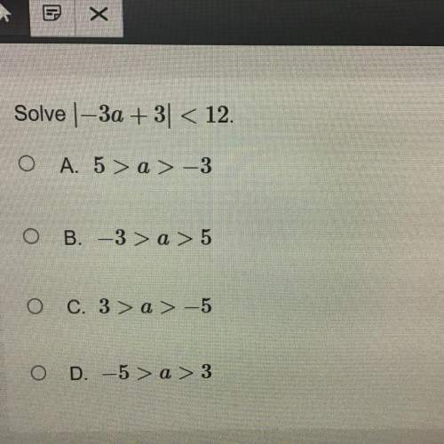 Solve -3a + 3 &lt; 12  need in algebra quick
