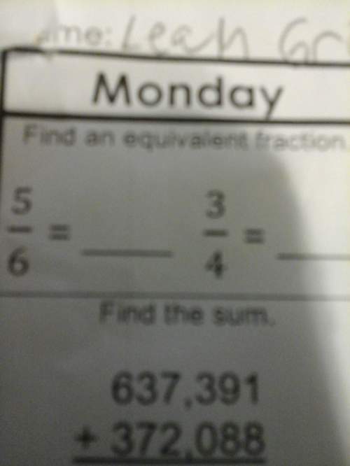 What is the equivalent fraction of 5/6 and 3/4