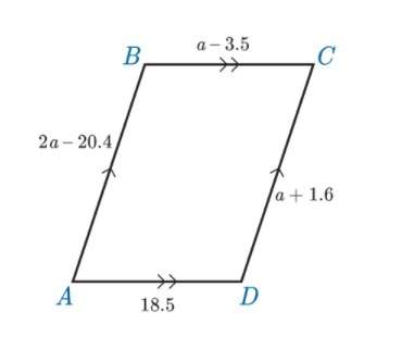 Find the perimeter of the figure below.  a) 42.1 b) 74.0 c) 84.2 d) 94