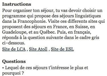Ihave a french question attached below, !  the answer must be 4-6  the link