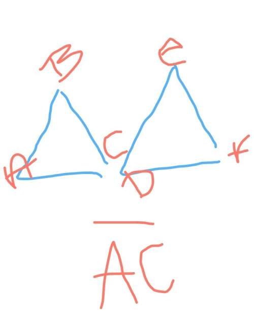 If abc is congruent to def, which segment is congruent to ac
