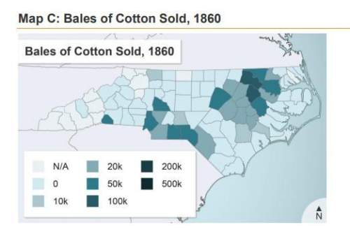In 1860 north carolina produced many crops. some of these were produced primarily on plantations by
