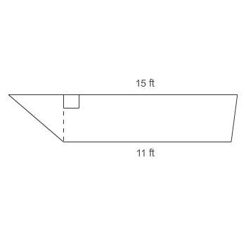 The area of the trapezoid is 39 ft2. what is the height of the trapezoid?