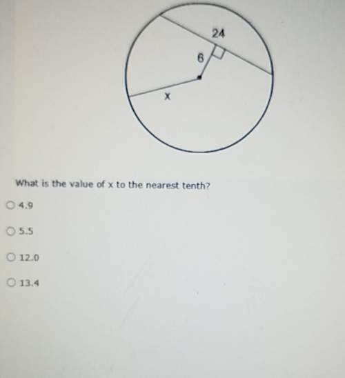 What is the value of x to the nearest tenth