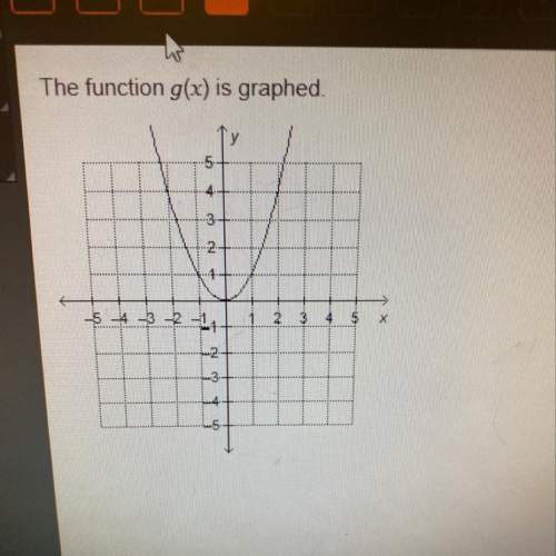 The function g(x) is graphed. which statements about the functionale lue? chouse three