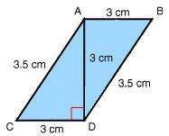 What is the area of triangle abd?  7 cm 2 3.5 cm 2 6 cm 2