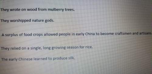 Which statements describe china's early civilization?  select 3