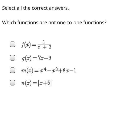 Which functions are not one-to-one functions?