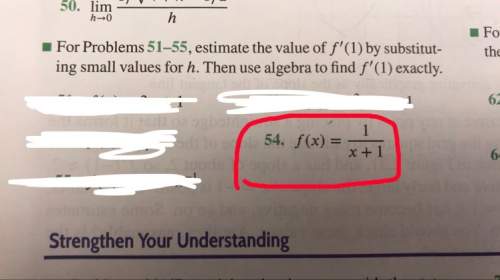 Find the derivative of the problem circled