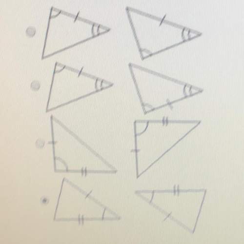 Which pair of triangles is congruent by asa ?