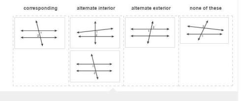 Classify each pair of numbered angles as corresponding, alternate interior, alternate exterior, or n