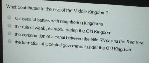 What contributed to the rise of the middle kingdom?
